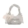 Bolso sencillo de lunares para mujer, nuevo bolso de moda plisado tipo nube 2026, popular bolso cruzado de cadena de primavera