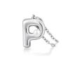 Moda Europea y Americana Collar Simple con Colgante de Letra para Mujer Nicho de Alta Gama Lujo Ligero Cadena de Clavícula de Perlas de 26 Letras