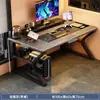 Mesa de computador para uso doméstico, integrada com estante, mesa de jogos para quarto, bancada retangular simples para apartamentos de aluguel