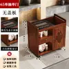 Mesa de Té Móvil, Mesa de Té Pequeña para Uso Doméstico, Nuevo Juego de Té Kung Fu Estilo Chino, Tetera Integrada, Gabinete de Té, Carrito de Té, Mesa de Té