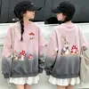 Ropa base estilo academia para niñas primavera y otoño 2026 nuevo estilo ropa infantil moderna niños medianos y grandes top para bebé con forro polar