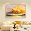 Rizhao Golden Mountain Restaurant Sala de Estar Mural de Pared Pintura Decorativa de Pared de Fondo para Sofá de Sala de Estar Moderna y Sencilla Mural de Entrada al Pasillo