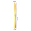 Cuchillo Occidental, Tenedor y Cuchara 1010 Oro Acero Inoxidable Vajilla Cuchara para Remover Café Pala para Pastel Juego de Cuchillo y Tenedor para Bistec de Hotel