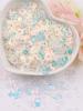 Estrellas huecas sirena flor de cerezo maquillaje de escenario infantil brillo lentejuelas diy material pegamento funda de teléfono móvil lentejuelas 10g