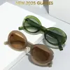 Nuevas Gafas de Sol Ovaladas Retro Europeas y Americanas Transfronterizas para Fotografía Callejera, Protección Solar, Senderismo al Aire Libre y Protección UV