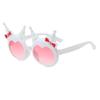 Kuromi Óculos de sol infantis para bebês meninas princesa arco óculos de sol fashion meninas meninos passarela primavera passeio cross-border legal
