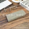 Caja de gafas al por mayor de fábrica, personalizada, para estudiantes masculinos y femeninos, portátil, de cuero de alta calidad, antipresión, almacenamiento de gafas, impresión gratuita