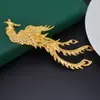 Pingente unilateral em relevo de ferro alto galvanizado com dragão e fênix, para DIY de Hanfu estilo antigo, cheongsam e acessórios de cabelo com motivos do zodíaco