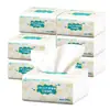 Rino Pacote com 8 Lenços Faciais de Polpa de Madeira Crua Papel de Polpa de Madeira Doméstico Papel para Absorventes Sanitários Atacado