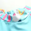 Traje de baño de comercio exterior para niña, de verano, de secado rápido, para playa y surf.