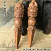 Vara vajra de madera de azufaifo alcanzada por un rayo natural, prajna de tres caras, vajra removedor de mal, ofrenda de mano esotérica
