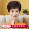 Peluca de Tecnología Completamente Tejida a Mano con Cabello de Memoria Sin Mantenimiento, Textura Rizada Corta Ultraligera y Delgada, Peluca Naturalmente Voluminosa para Cabeza Completa para Verano