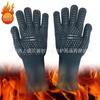 Luvas anti-escaldantes de isolamento térmico luvas de cozinha de forno de trabalho forno de microondas luvas de churrasco de alta temperatura 800 graus