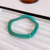 Pulseira Aberta Estilo Vintage Banhada a Ouro Genuíno Madrepérola Moda Retrô Versátil Pulseira Simples Elegante para o Dia a Dia Joias Femininas