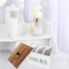 Caja de Almacenamiento de Madera con Tapa, Portarrollos de Papel Higiénico para Baño, Organizador de Artículos de Tocador para Baño, Madera Maciza