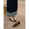 Zapatos de Mujer de Estilo Francés con Tacón Oculto, Punta Fina, Boca Baja, Zapatos de una Sola Pieza, Nuevos Zapatos Mary Jane de Primavera 2026, Elegantes Zapatos de Noche