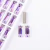 Cristal de Vidrio K9 Rectangular con Pedrería Cosida a Mano de Fondo Plano y Doble Agujero, Accesorios Hechos a Mano de Alta Calidad para Vestidos de Novia DIY