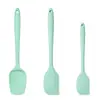 Raspador de repostería espátula de silicona brocha para aceite resistente a altas temperaturas pala para crema de pastel cuchara tamaño pequeño integrado brocha para aceite polvo de salchicha panqueque