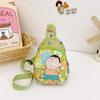 Nova Bolsa Transversal Pequena Crayon Nova Junta Bolsa Infantil para Jardim de Infância Mochila Pequena para Meninos e Meninas Bolsa de Ombro Cartoon Fofa