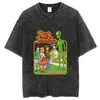 2025 Nuevo Modelo Comercio Exterior Marca Independiente Holgada y Cómoda Retro Y2K Anime Unisex Camiseta Lavada Adulto Camiseta Corta