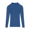 Malha de Gola Alta Meia-Calça com Camisa de Base Slim Fit para Mulheres, Suéter de Manga Longa Outono e Inverno, Malha de Base Slim Fit Versátil