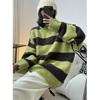 Invierno Nuevo Estilo Coreano Cómodo Perezoso Hilo de Bucle de Lana Suéter Holgado Suave de Punto Oversize para Mujer Grueso