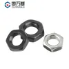 Tuerca Hexagonal Fina de Acero Inoxidable 304 Negro Gb6174 Autoblocante Tapa de Tornillo Plano M4M5M6M8M10M12-M30