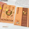 Coleção de cadernos B5 grampeados, páginas pautadas com desenhos fofos grampeados, diário de estudante, caderno planejador