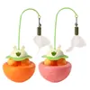 Novo Conjunto de Brinquedos para Gatos: Varinha Interativa Teaser para Gatos 4 em 1, Bola Dispensadora de Petiscos, Brinquedo Auto-Entretenimento Anti-Tédio, Bola Giratória para Gatos
