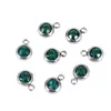 Acessórios de Pedra de Nascimento pequeno pingente colar pulseira acessórios de joia pingente de cristal aço inoxidável doze pingentes de pedra de aniversário