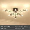 Lâmpada de Teto de Cristal com Galhos e Folhas de Luxo Acessível Moderna Simples de Ponta para Quarto Americano Sala de Estar Sala de Jantar Estilo Europeu LED