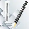 Luz Doble Fuente Pluma Pupil Luz Recargable Doctor Enfermera Acero Inoxidable Médico Examen Oral Luz de Pluma LED Linterna