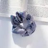 Goma para el Cabello de Camelia Estilo Francés para Mujer, Accesorio de Alto Nivel para Moño, Scrunchie de Moda, Diadema Versátil