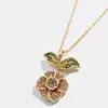 Pendientes de flor de circón y perla de moda dulce transfronteriza, pendientes exquisitos, pequeños y frescos franceses, pétalos simples