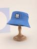 Sombrero de Pescador Infantil de Primavera y Verano de Doble Cara con Patrón de Carita Sonriente, Sombrero para el Sol Simple con Protección Solar, Sombrero de Pescador Plegable Casual y Versátil