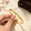 Nova Pulseira Tradicional Dourada com Dragão e Fênix Estilo Chinês para Mulheres, Bracelete Ajustável, Pulseira de Casamento para Noivas, Joia com Design Aberto Largo