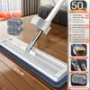 Mop Plano Mãos Livres Modelo Novo para Uso Doméstico, Limpeza em Um Passo Mop Preguiçoso, Mop de Chão com Refil de Tira