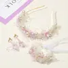 Adorno de cabeça infantil Guirlanda Mori Coroa super fada tiara Princesa florista adorno de cabeça flor aniversário menina apresentação acessórios de passarela