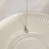 Nueva Cadena para Clavícula de Gota de Agua de Circonita Lujo Ligero Nicho Diseño de Alta Gama Collar Diseño Versátil Cadena de Nuevo Tipo para Estudiantes para Mujeres