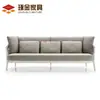 Combinação de Sofá de Rattan para Exterior Nórdico Sofá de Rattan para Jardim e Pátio Sofá de Rattan Casual para Varanda Combinação de Mesa de Centro de Rattan Sofá de Rattan