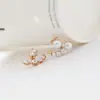 Europeu e Americano Coreano estilo doce strass arco brincos zircão flash Diamante simples exagerado jóias atacado fábrica reta