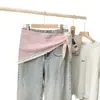 Pañuelo Triangular con Adorno de Encaje de Verano, Cinturón Decorativo para la Cintura del Vestido, Pañuelo de Seda de Color Sólido, Pañuelo para la Cabeza, Chal, Estilo Delgado al por Mayor