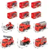 Juguetes de Autos de Aleación para Niños Vehículos de Ingeniería Metálicos Excavadoras Vehículos de Saneamiento Urbano y Tráfico Modelo de Coche Adornos Regalos