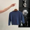 Roupas Infantis Japonesas e Coreanas Suéteres de Primavera, Outono e Inverno para Meninas Suéteres de Cashmere Amigáveis à Pele para Crianças Tricôs Pulôver para Meninos