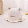 Gorro de bebé nuevo, gorro de pescador fino de primavera para bebés, niños y niñas, bonito gorro de lavabo con protección solar y diseño de conejito.