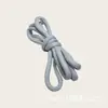Corda Trançada Redonda de Poliéster Colorido de 5,5 mm com 32 Fios, Camada Única, Não Elástica, para DIY, Cadarços Redondos Ins Tendência Dopamina
