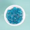 Pulsera de cuentas de vidrio de trébol de cuatro hojas color transparente para niña accesorios de colgante de joyería diy venta al por mayor