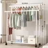 Novo cabideiro de chão estilo minimalista, cabideiro móvel para quarto, dormitório, varanda, varal vertical simples atacado