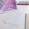 Use tira de exibição de unhas adesivo especial de gel dupla face cartão de cores display de trabalho peça de unha fixa em vez de argila