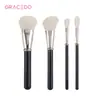 Brochas de Maquillaje Personalizadas al por Mayor 4 Juegos de Brochas Negras Incrustados con Diamantes Brocha para Rubor Sombra de Ojos Comercio Electrónico Transfronterizo Fuente Gracedo